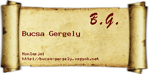Bucsa Gergely névjegykártya